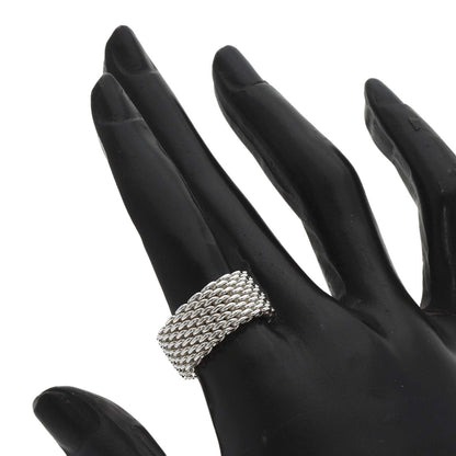 TIFFANY&Co. ティファニー サマセット メッシュ リング・指輪 SV レディース 中古