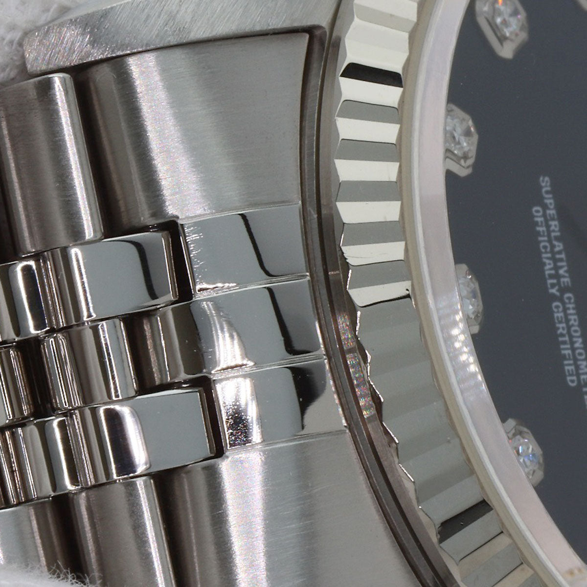 ROLEX ロレックス 16234G デイトジャスト 10P ダイヤモンド 腕時計 SS メンズ 中古