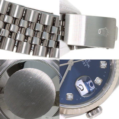ROLEX ロレックス 16234G デイトジャスト 10P ダイヤモンド 腕時計 SS メンズ 中古