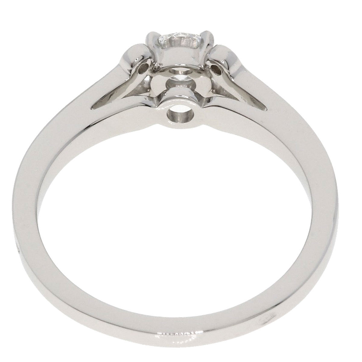 CARTIER カルティエ バレリーナ ソリテール ブリリアントカット ダイヤモンド #50 E-VS1-EX リング・指輪 PT950 レディース 中古