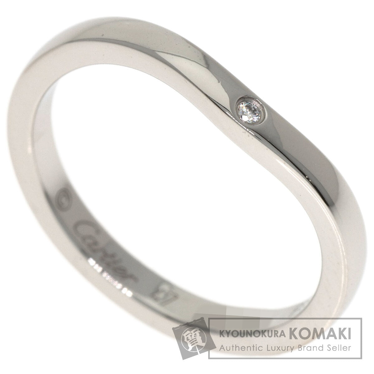 カルティエ バレリーナ カーブ 3P ダイヤモンド #47 リング・指輪 中古 商品画像1