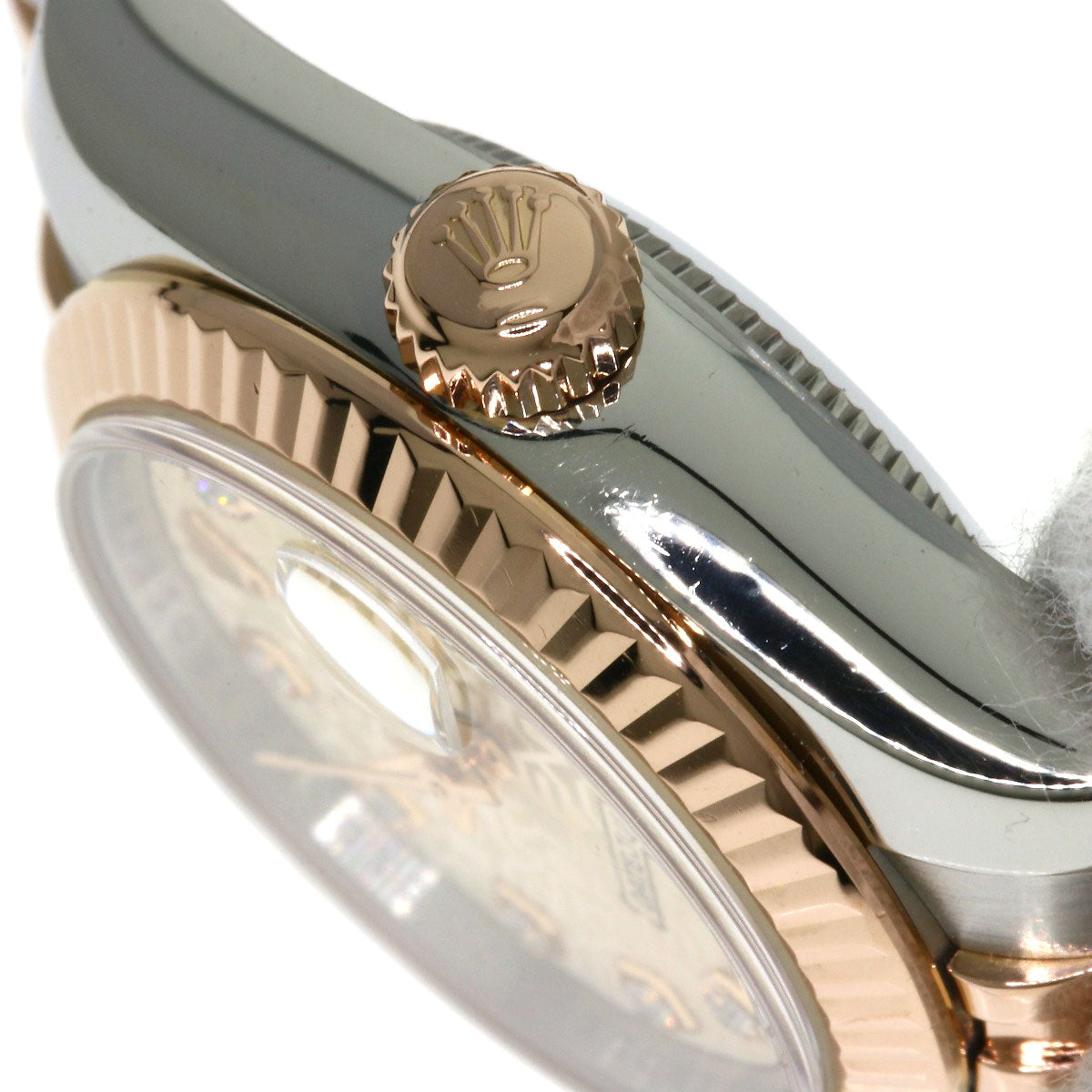 ROLEX ロレックス 179171G デイトジャスト 10P ダイヤモンド 腕時計 SS レディース 中古