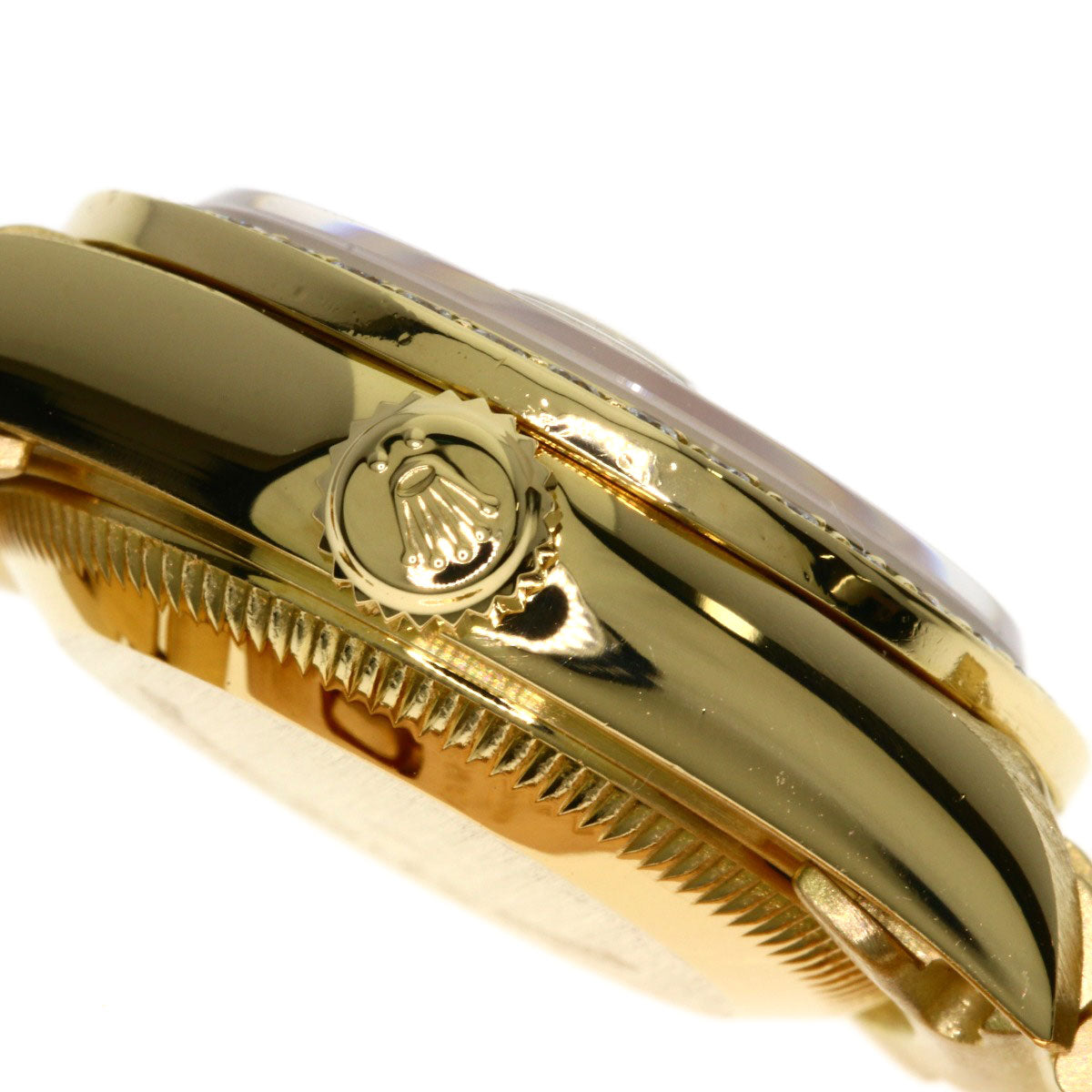 ROLEX ロレックス 69138G デイトジャスト 10P ダイヤモンド 腕時計 K18YG レディース 中古