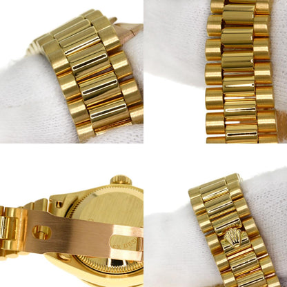 ROLEX ロレックス 69138G デイトジャスト 10P ダイヤモンド 腕時計 K18YG レディース 中古