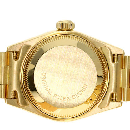 ROLEX ロレックス 69138G デイトジャスト 10P ダイヤモンド 腕時計 K18YG レディース 中古