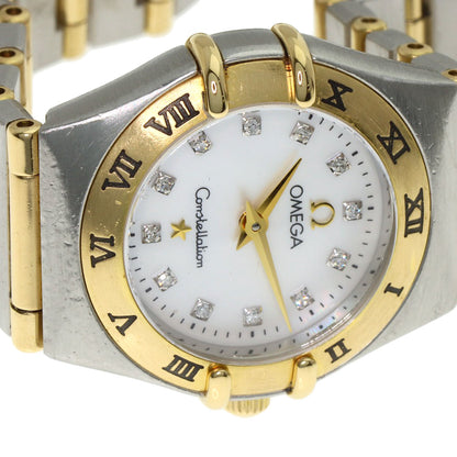 OMEGA オメガ 1262.75 コンステレーション ミニ 12P ダイヤモンド 腕時計 SS レディース 中古