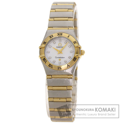 OMEGA オメガ 1262.75 コンステレーション ミニ 12P ダイヤモンド 腕時計 SS レディース 中古