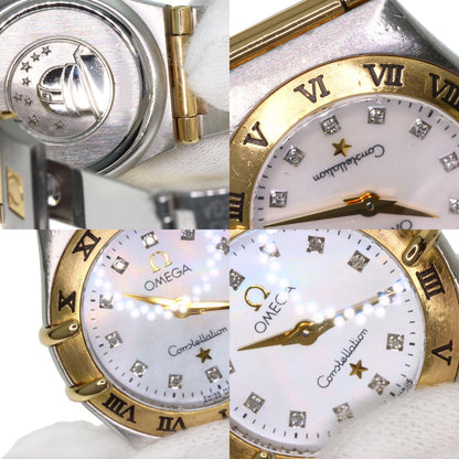 OMEGA オメガ 1262.75 コンステレーション ミニ 12P ダイヤモンド 腕時計 SS レディース 中古