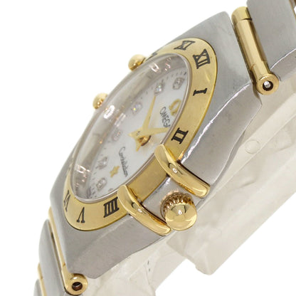 OMEGA オメガ 1262.75 コンステレーション ミニ 12P ダイヤモンド 腕時計 SS レディース 中古