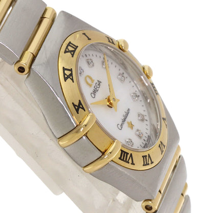OMEGA オメガ 1262.75 コンステレーション ミニ 12P ダイヤモンド 腕時計 SS レディース 中古