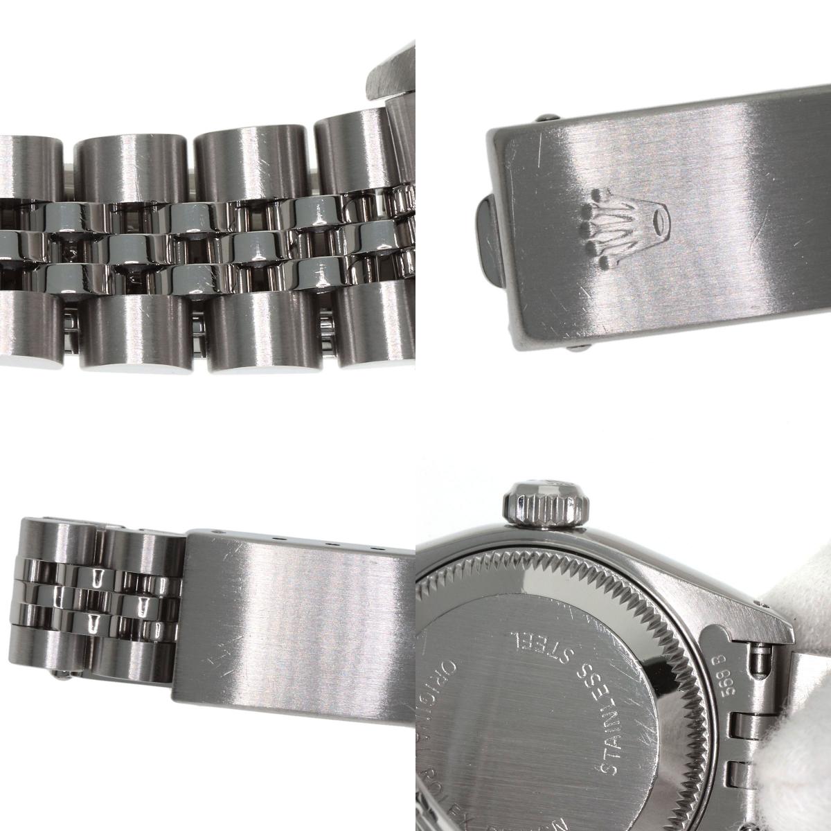 ROLEX ロレックス 69174G デイトジャスト 10P ダイヤモンド 腕時計 SS レディース 中古