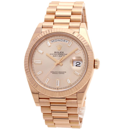ROLEX ロレックス 228235A デイデイト40 10P ダイヤモンド 腕時計 K18PG メンズ 中古