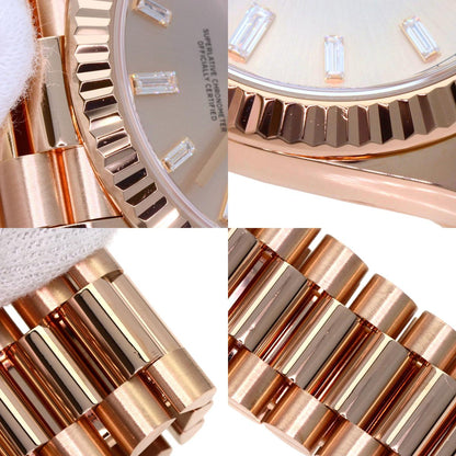 ROLEX ロレックス 228235A デイデイト40 10P ダイヤモンド 腕時計 K18PG メンズ 中古