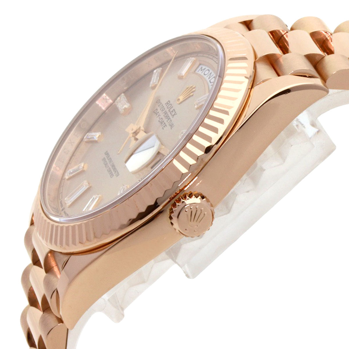 ROLEX ロレックス 228235A デイデイト40 10P ダイヤモンド 腕時計 K18PG メンズ 中古