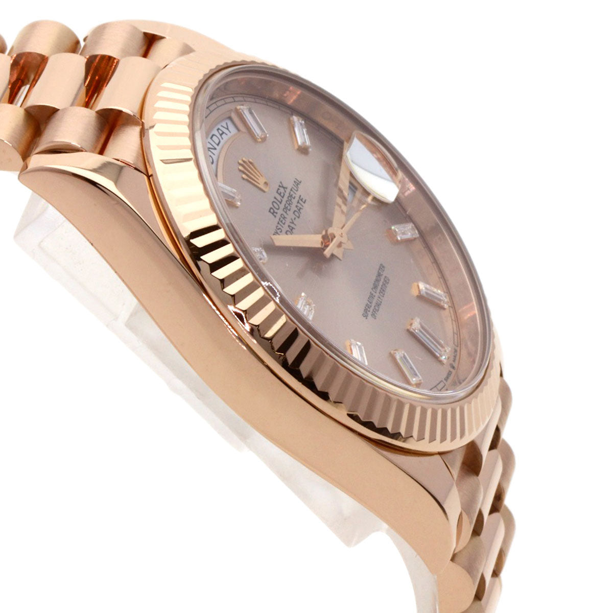 ROLEX ロレックス 228235A デイデイト40 10P ダイヤモンド 腕時計 K18PG メンズ 中古