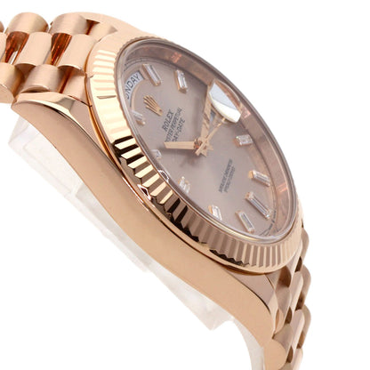ROLEX ロレックス 228235A デイデイト40 10P ダイヤモンド 腕時計 K18PG メンズ 中古