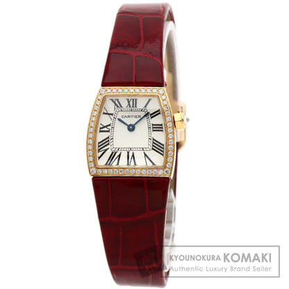 CARTIER カルティエ WE600651 ラドーニャ SM 腕時計 K18PG レディース 中古