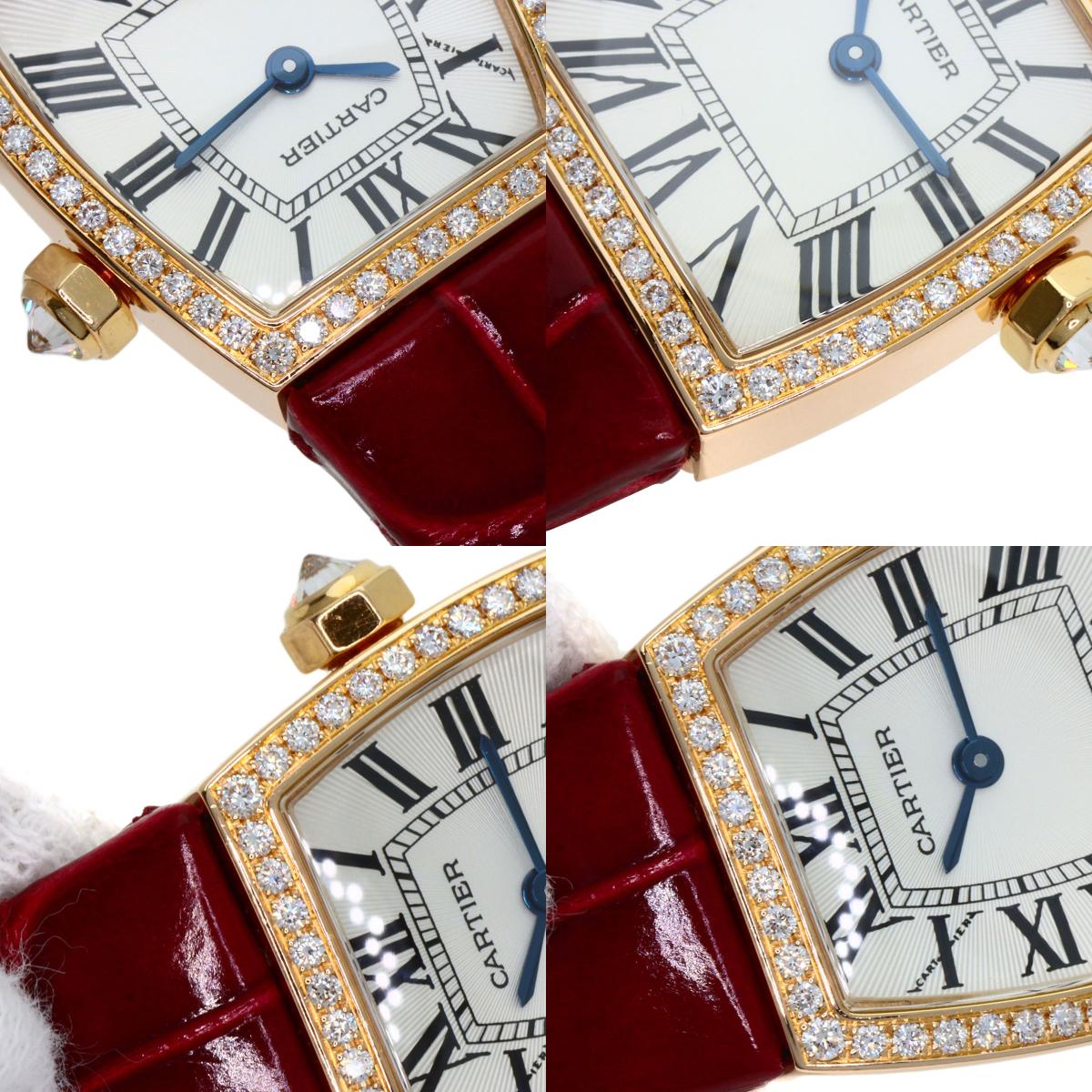 CARTIER カルティエ WE600651 ラドーニャ SM 腕時計 K18PG レディース 中古