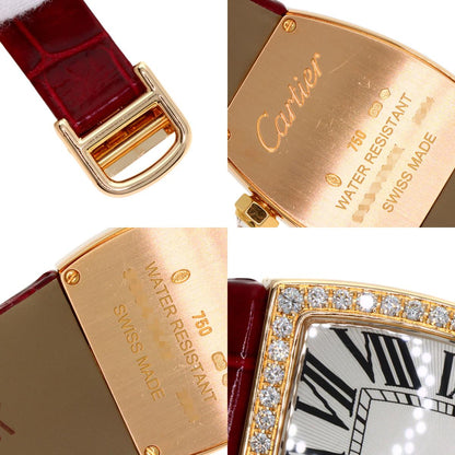CARTIER カルティエ WE600651 ラドーニャ SM 腕時計 K18PG レディース 中古