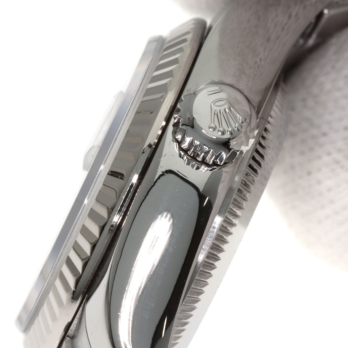 ROLEX ロレックス 179174G デイトジャスト 10P ダイヤモンド 腕時計 SS レディース 中古