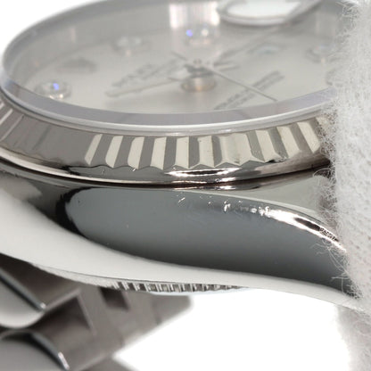 ROLEX ロレックス 179174G デイトジャスト 10P ダイヤモンド 腕時計 SS レディース 中古