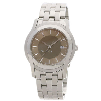 GUCCI グッチ 5500XL ラウンドフェイス 腕時計 SS メンズ 中古
