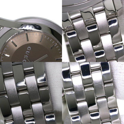 GUCCI グッチ 5500XL ラウンドフェイス 腕時計 SS メンズ 中古