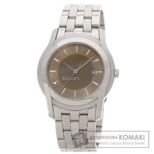 GUCCI グッチ 5500XL ラウンドフェイス 腕時計 SS メンズ 中古