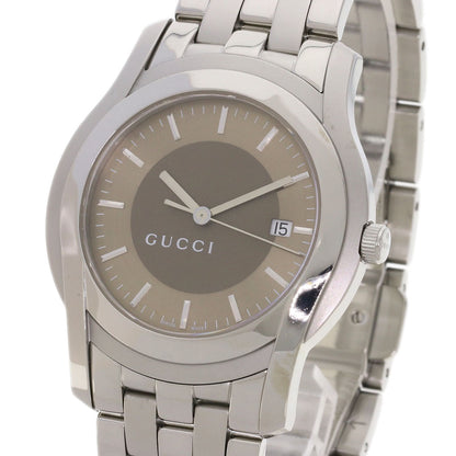 GUCCI グッチ 5500XL ラウンドフェイス 腕時計 SS メンズ 中古