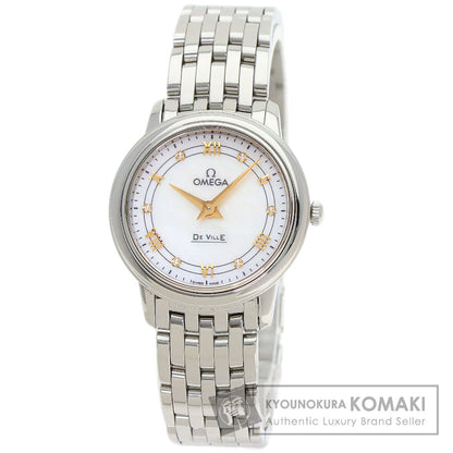OMEGA オメガ 424.10.27.60.55.001 デビル プレステージ 6P ダイヤモンド 腕時計 SS レディース 中古