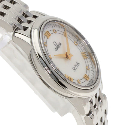 OMEGA オメガ 424.10.27.60.55.001 デビル プレステージ 6P ダイヤモンド 腕時計 SS レディース 中古