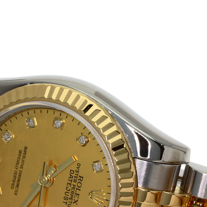 ROLEX ロレックス 179173NG デイトジャスト 10P ダイヤモンド 腕時計 SS レディース 中古