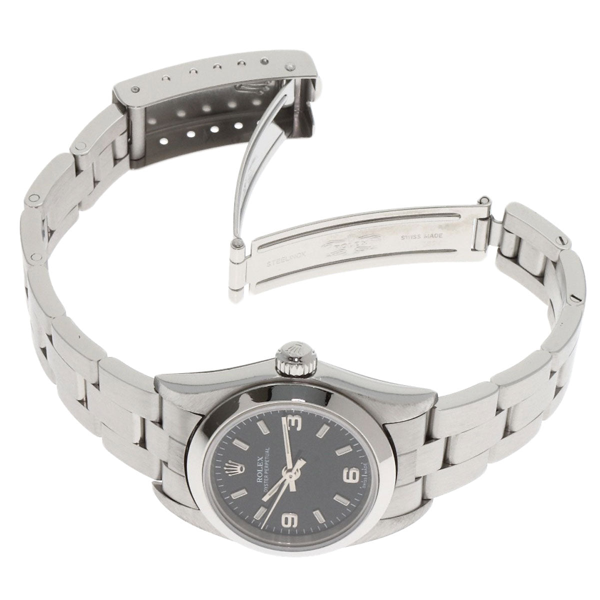 ROLEX ロレックス 76080 オイスターパーペチュアル 腕時計 SS レディース 中古