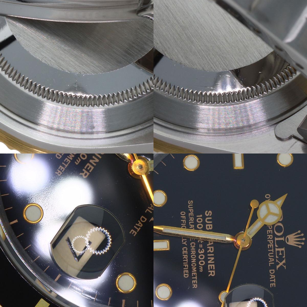 ROLEX ロレックス 16613 サブマリーナ デイト 腕時計 SS メンズ 中古
