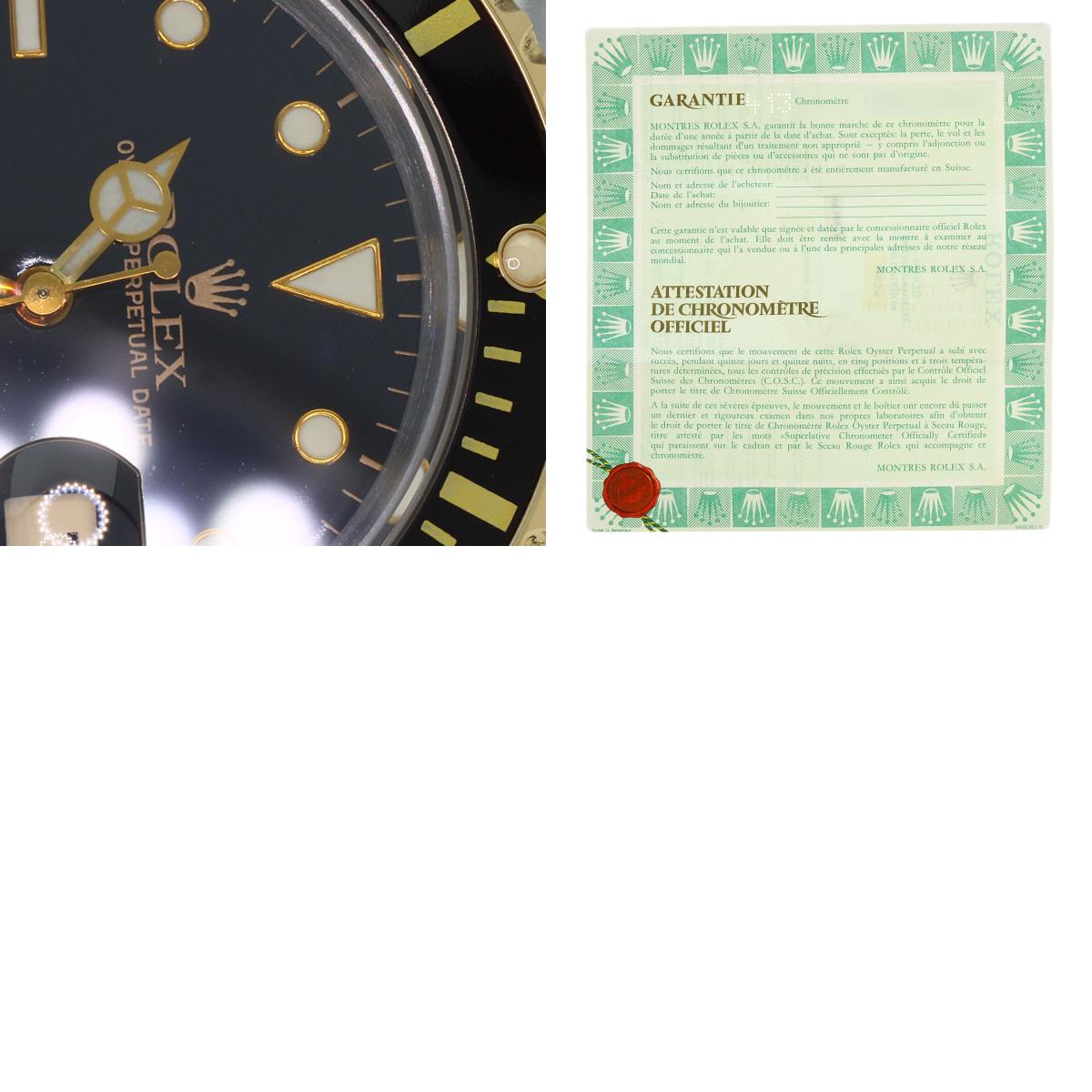 ROLEX ロレックス 16613 サブマリーナ デイト 腕時計 SS メンズ 中古