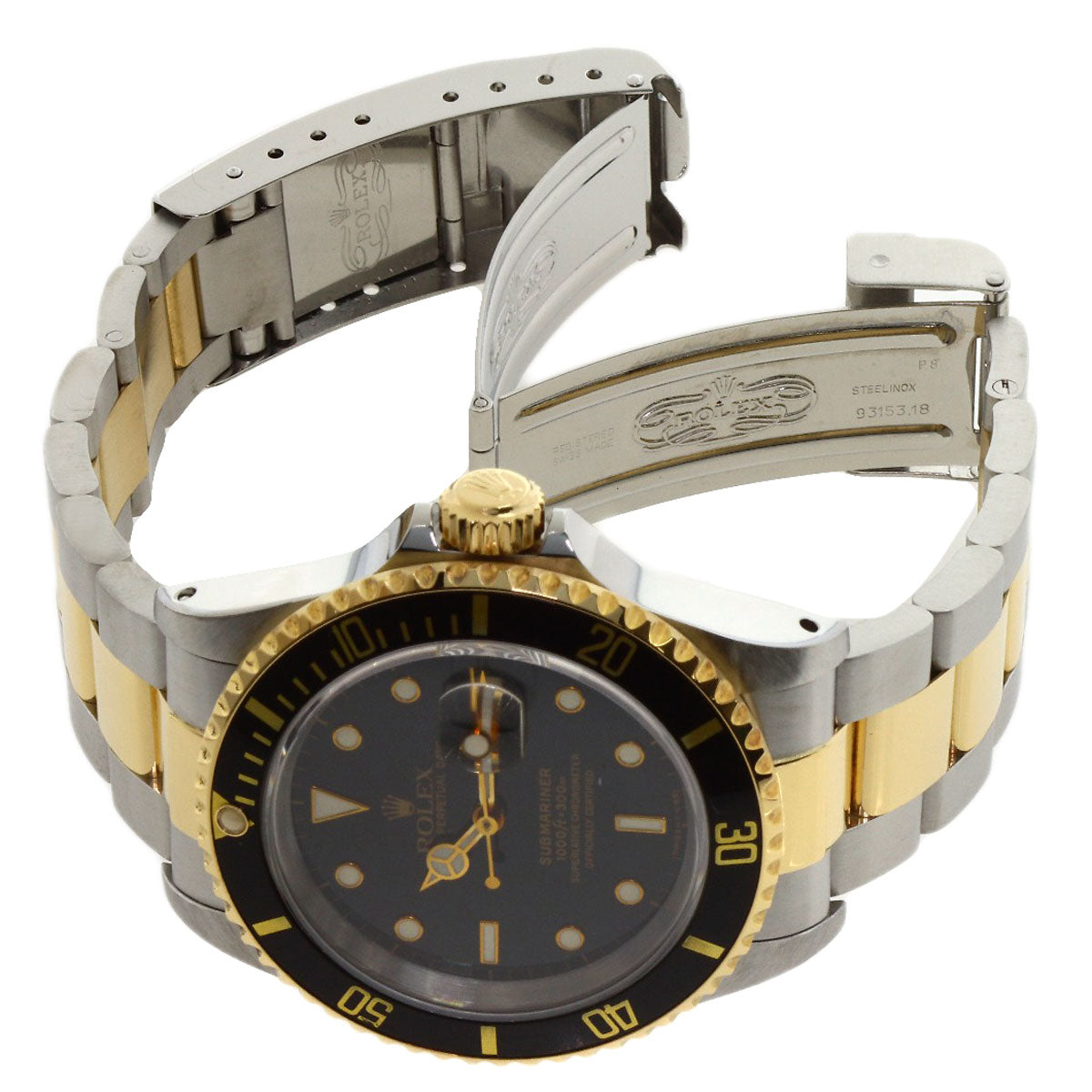 ROLEX ロレックス 16613 サブマリーナ デイト 腕時計 SS メンズ 中古