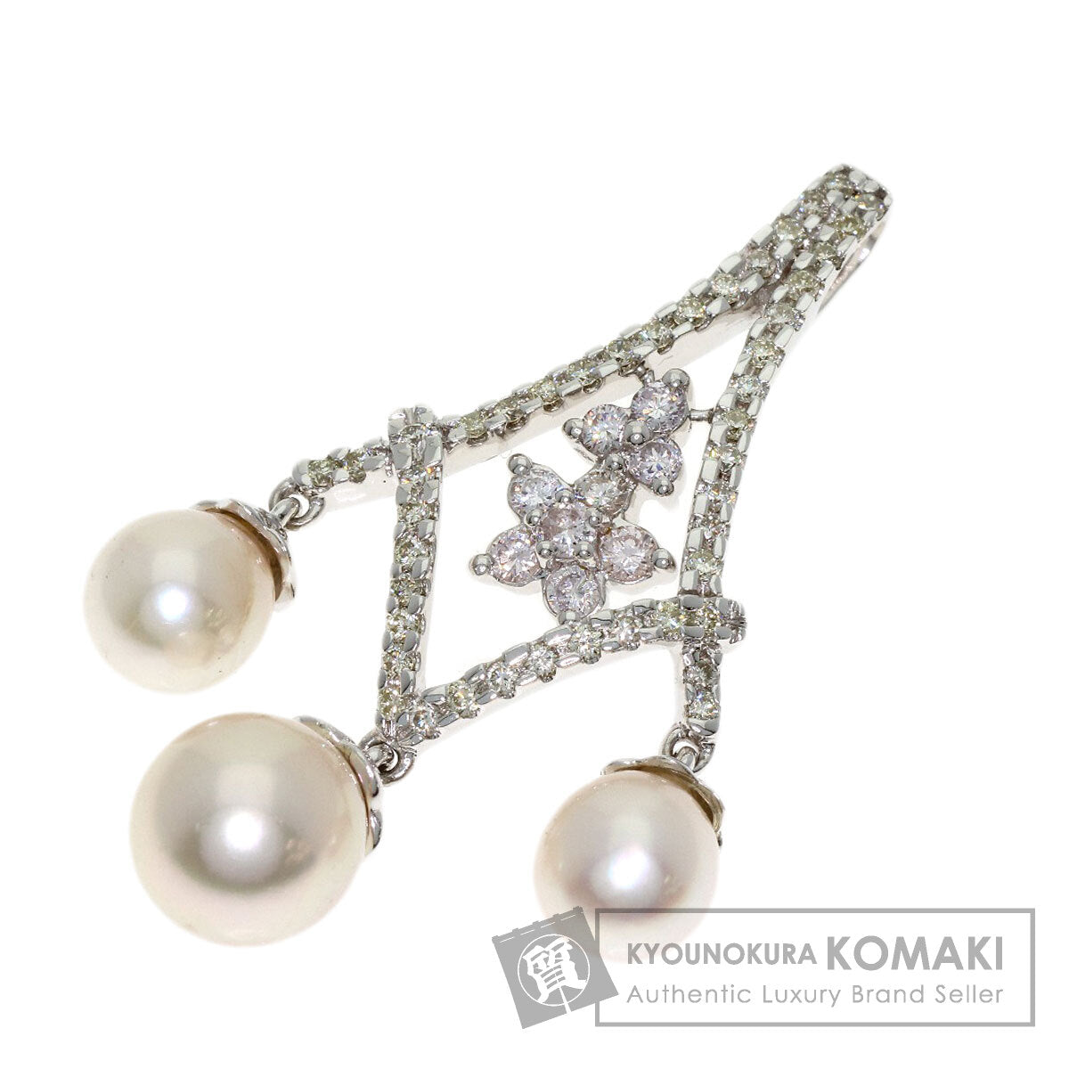 セレクトジュエリー パール 真珠 ダイヤモンド ペンダントトップ 中古 商品画像1