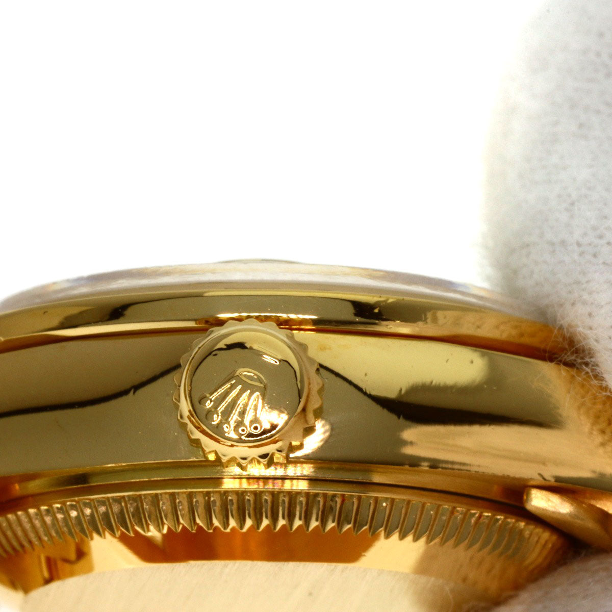 ROLEX ロレックス 69068G デイトジャスト 10P ダイヤモンド 腕時計 K18YG レディース 中古