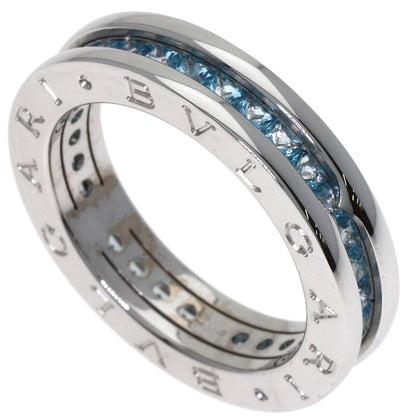 BVLGARI ブルガリ B-zero1 ビーゼロワン 1バンド ブルートパーズ #54 リング・指輪 K18WG レディース 中古