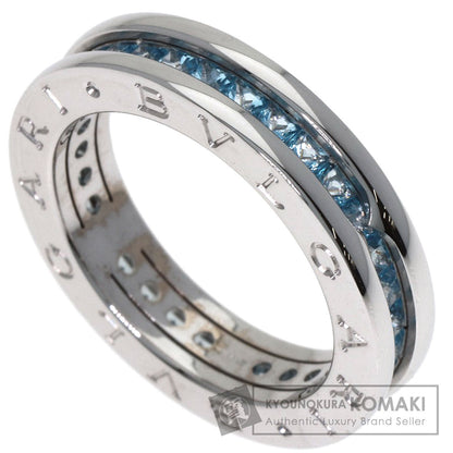 BVLGARI ブルガリ B-zero1 ビーゼロワン 1バンド ブルートパーズ #54 リング・指輪 K18WG レディース 中古