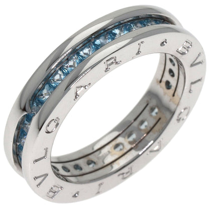 BVLGARI ブルガリ B-zero1 ビーゼロワン 1バンド ブルートパーズ #54 リング・指輪 K18WG レディース 中古