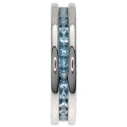 BVLGARI ブルガリ B-zero1 ビーゼロワン 1バンド ブルートパーズ #54 リング・指輪 K18WG レディース 中古