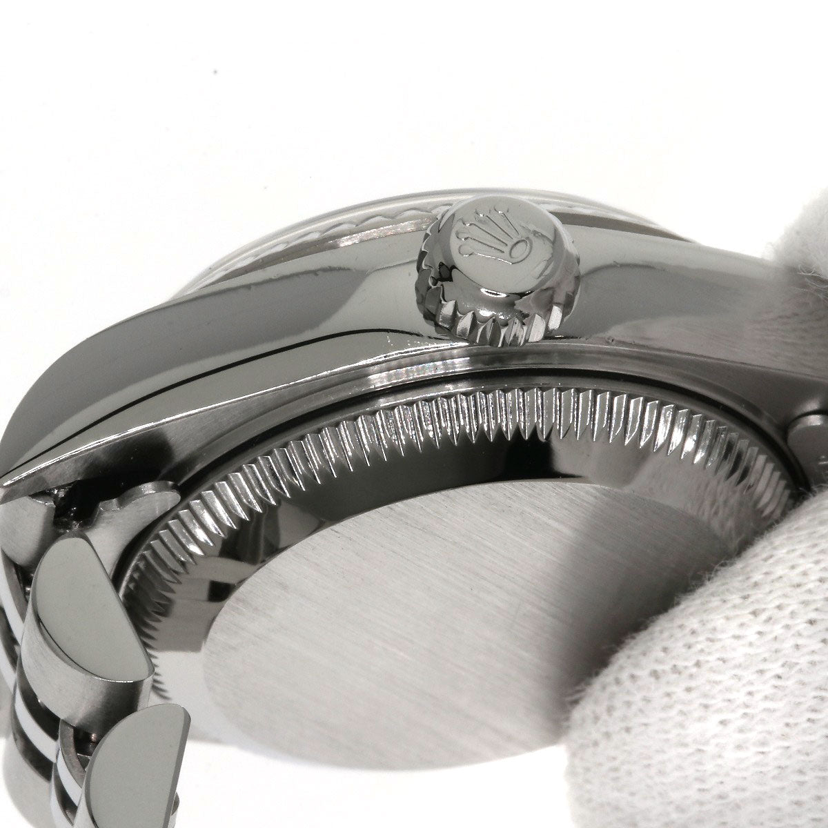 ROLEX ロレックス 79174G デイトジャスト 10P ダイヤモンド 腕時計 SS レディース 中古