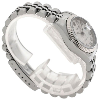 ROLEX ロレックス 79174G デイトジャスト 10P ダイヤモンド 腕時計 SS レディース 中古