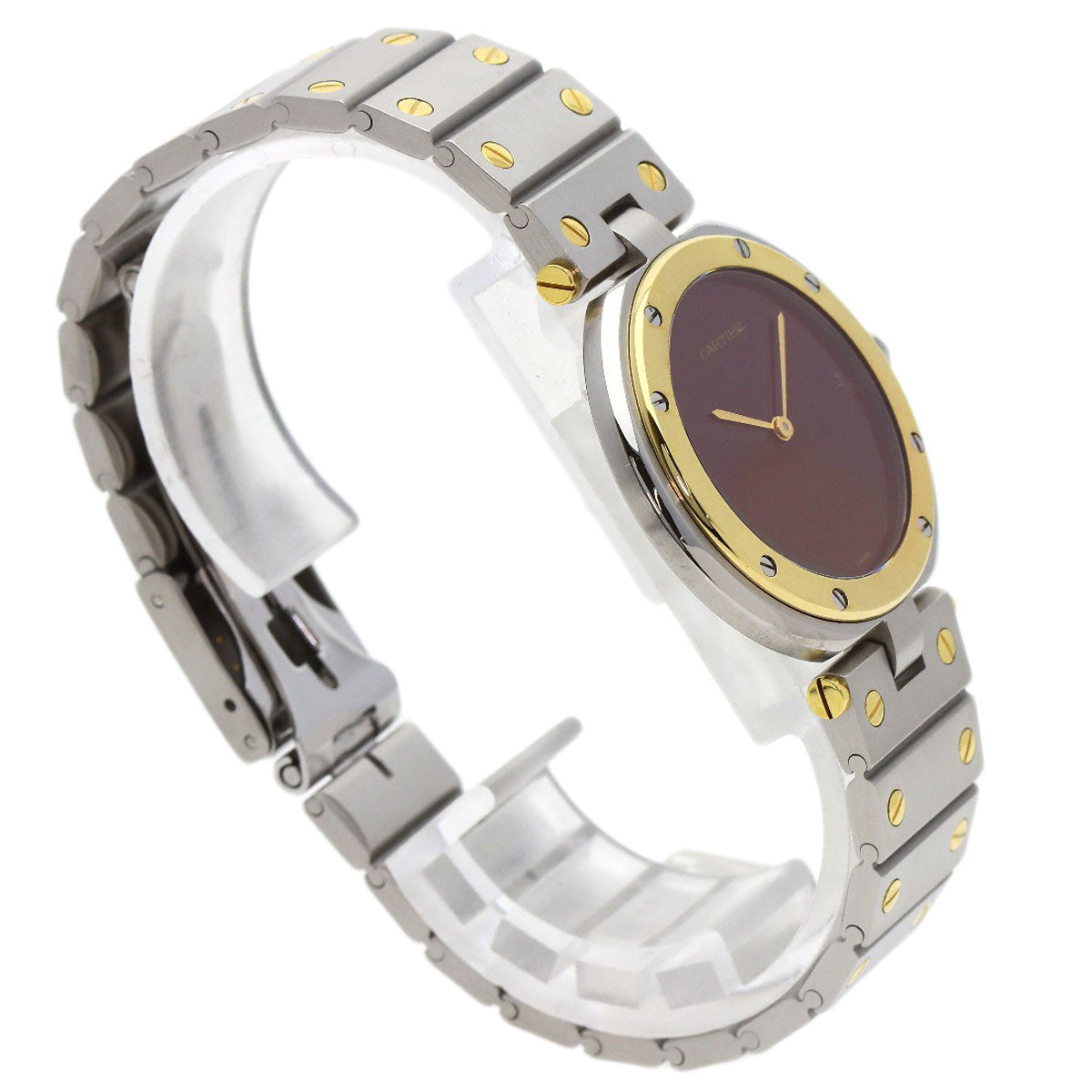 CARTIER カルティエ サントス ヴァンドーム LM 腕時計 SS メンズ 中古