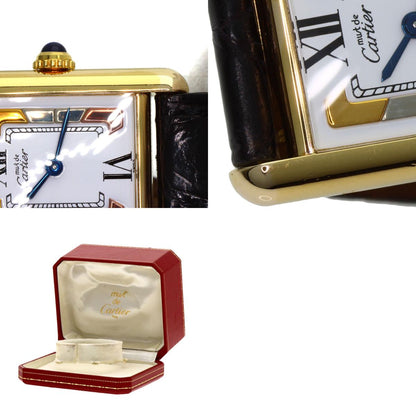 CARTIER カルティエ マストタンク 腕時計 SV レディース 中古
