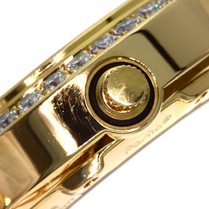 CARTIER カルティエ WJ111551 パシャ 32mm　ベゼルダイヤモンド 腕時計 K18YG レディース 中古