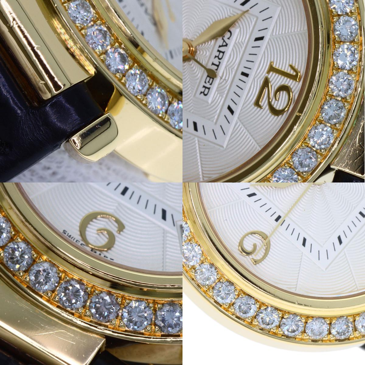 CARTIER カルティエ WJ111551 パシャ 32mm　ベゼルダイヤモンド 腕時計 K18YG レディース 中古