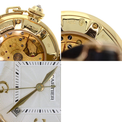 CARTIER カルティエ WJ111551 パシャ 32mm　ベゼルダイヤモンド 腕時計 K18YG レディース 中古