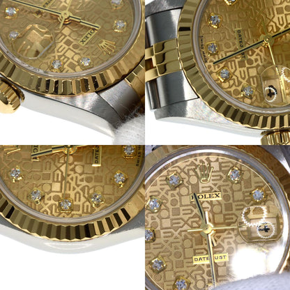 ROLEX ロレックス 69173G デイトジャスト 10P ダイヤモンド 腕時計 SS レディース 中古